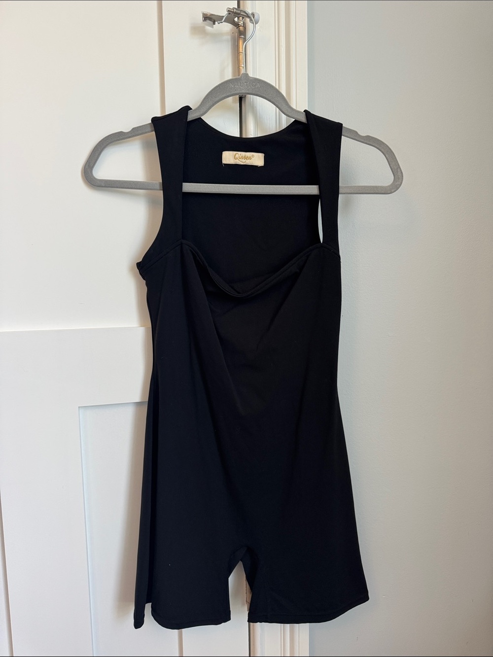 Cami Romper Tank Top - Black